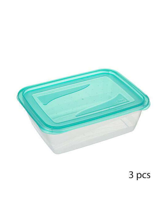 5Five Plastic Lunch Box Blue 20x15cm