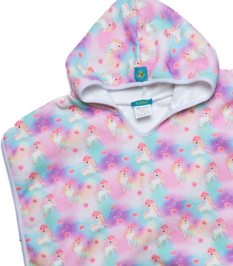Baby Poncho Bathrobe Unicorns S5-224-050 Printed