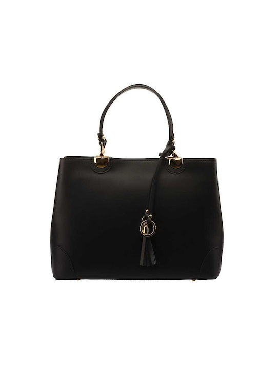 Leder Damenhandytasche Schwarz