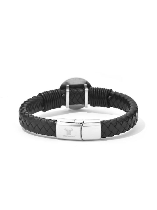 Toro Nero Brățară Pentru Bărbați Din Piele 21cm