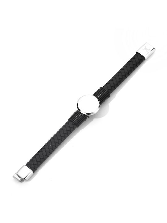Toro Nero Brățară Pentru Bărbați Din Piele 21cm