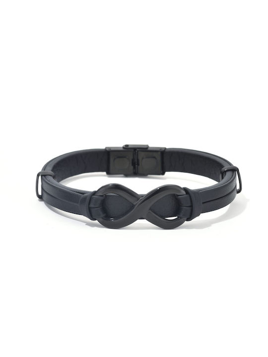 Toro Nero Men's Leather Bracelet