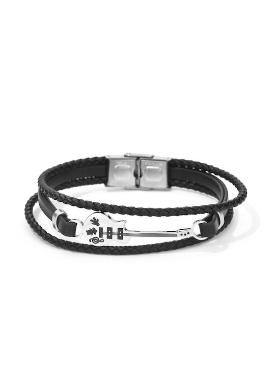 Toro Nero Brățară Pentru Bărbați Din Piele 21cm