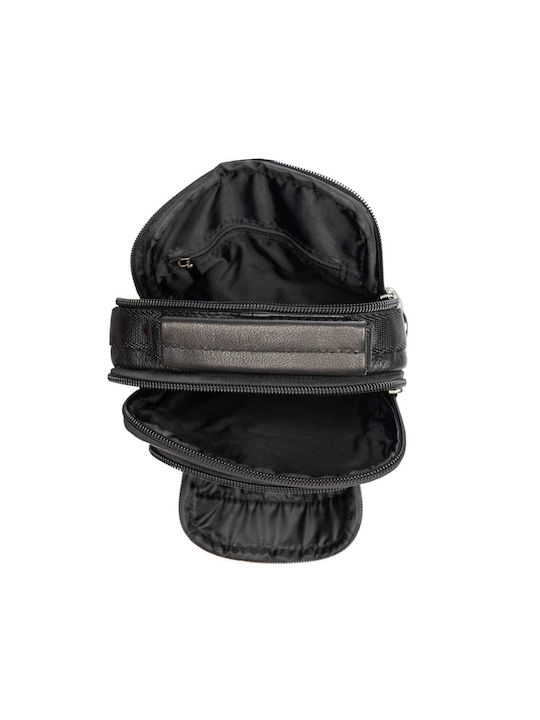 Piele Geantă pentru bărbați De umăr / tip crossbody Neagră