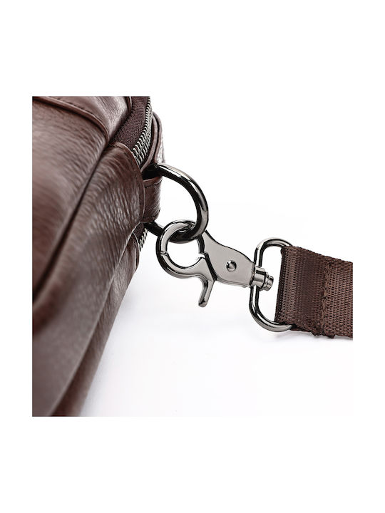 Piele Geantă pentru bărbați De umăr / tip crossbody Maro