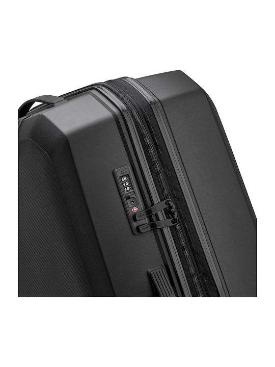 Delsey Anvers Large Hard Travel Suitcase Black with 4 Wheels Height 75.5cm