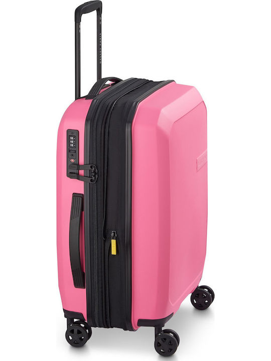 Delsey Anvers Cabin Hard Suitcase Light Pink with 4 Wheels Height 55cm