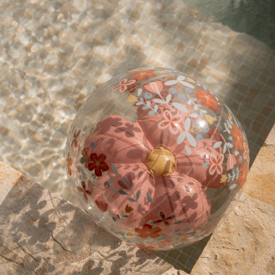 Little Dutch Μπάλα Παραλίας 3d Pink Flowers