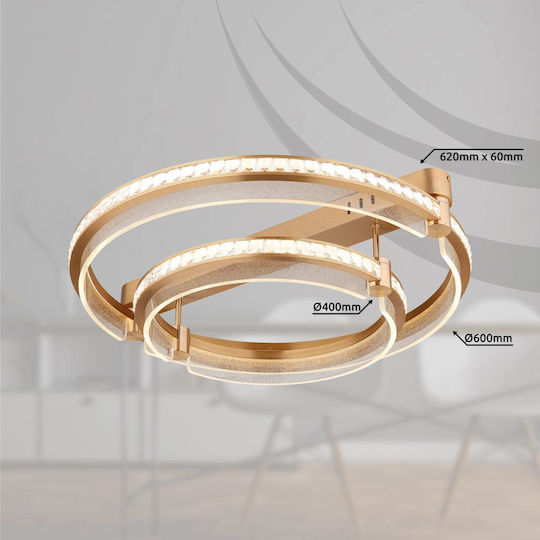 Globo Lighting Deckenleuchte montieren 60cm Transparente