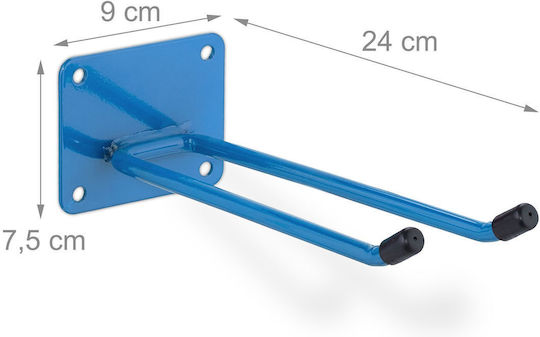 Tool Holder Relaxdays Steel 7.5 X 9 X 24 Cm Blue