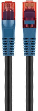 Goobay U/UTP Cat.6 (Gigabit) Καλώδιο Δικτύου Ethernet εξωτερικού χώρου 15m Μαύρο