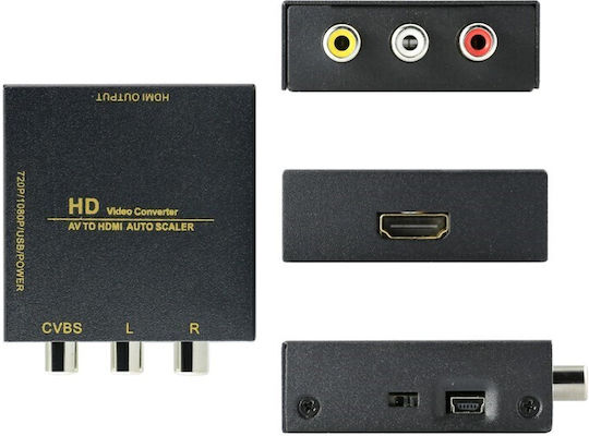 S-Link Μετατροπέας RCA 3x female σε HDMI female 1τμχ 13311/SL-HRC3