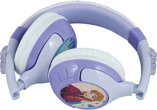eKids Disney Frozen Fără fir / Cu fir Pentru copii On Ear Căști cu 15 ore de Funcționare Violet