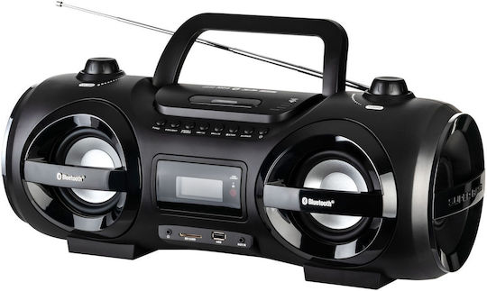 Reflexion Преносима Аудиосистема с CD Радио Bluetooth USB Черен