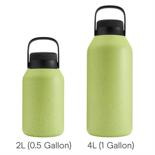 Chilly's Big Mouth Bottle Thermos Stainless Steel BPA Free 4lt Lime