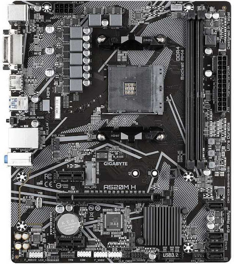 Gigabyte A520M H rev. 1.0 Mainboard Micro ATX mit AMD AM4 Sockel