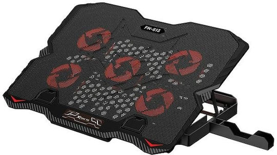 Xtrike Me FN-813 Cooling Pad για Laptop έως 15.6" με 5 Ανεμιστήρες και Φωτισμό