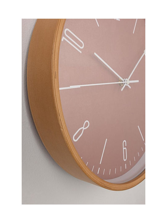 Bizzotto Clancy Ρολόι Τοίχου Mdf Κεραμιδί Ø32x4,5