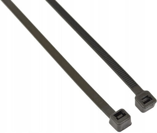 Bradas Plastic Cable Ties 250mmx4.8mm In Black Colour 100 Pieces
