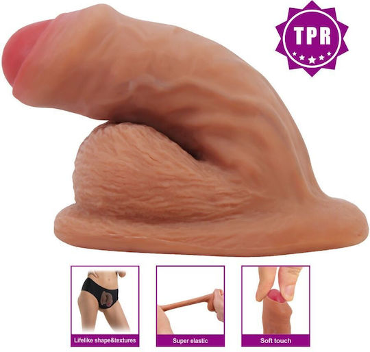 Pretty Love Warnell Glass Dildo With Suction Cup Flesh