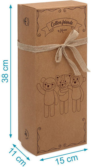 Kiokids Cotton Friends Tiger Plush & Soft Toy for Newborns 30 cm
