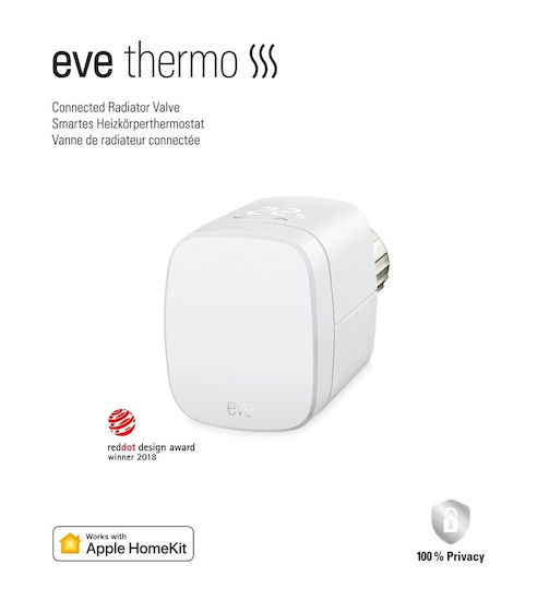 Eve Thermo Smart Thermostat-Ventil 2er-Pack 2020 Homekit Heim Küche