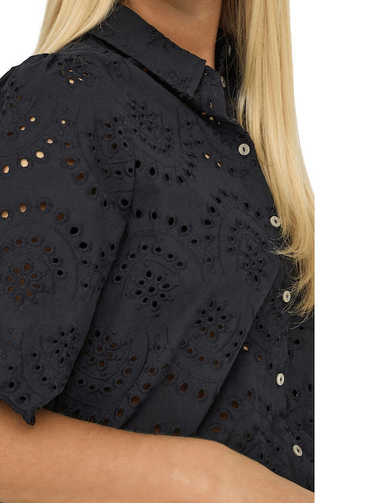 Mâneca scurta Femei Cămașă Black