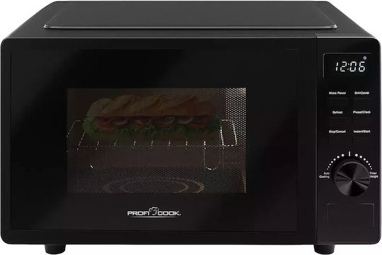 Profi Cook Φούρνος Μικροκυμάτων με Grill 20lt Μαύρος