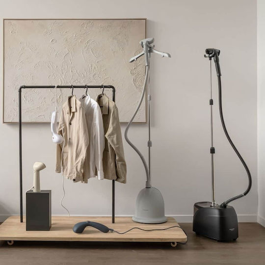 Steamery Stockholm Stratus Aparat de călcat cu abur pentru haine pardoseală 1850W cu rezervor 3.2lt Negru