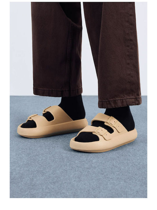 Men's Slides Brown
