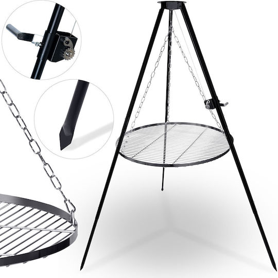 Garden Grill Berdsen 80 Cm Black Maximum Height 180 Cm Weather-Resistant