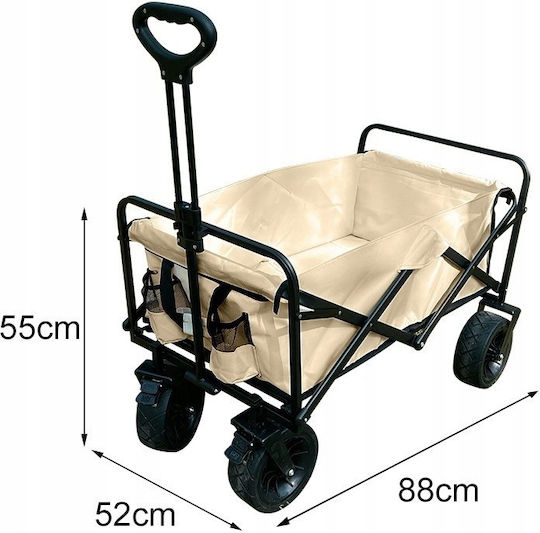 Beach Terrain Cart Tourist Shopping Transport 150kg Table 88cm
