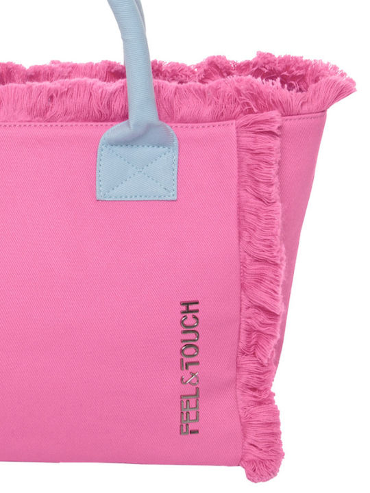 Feel & Touch Caribbean Stoff Strandtasche Rosa