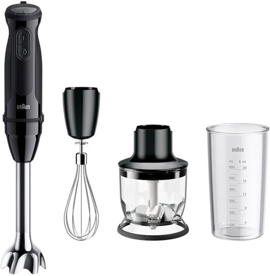 Braun MultiQuick 5 Ραβδομπλέντερ με Ανοξείδωτη Ράβδο 1000W Μαύρο