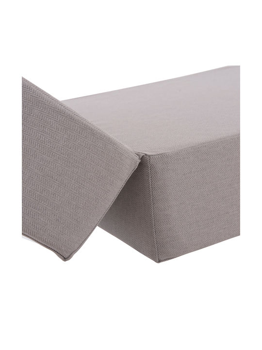 HomeMarkt Waterproof Sunbed Cushion with Backrest Olefin Herringbone 198x70cm