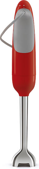 Smeg 50's Style Hand Blender With Inox Rod 700W Red