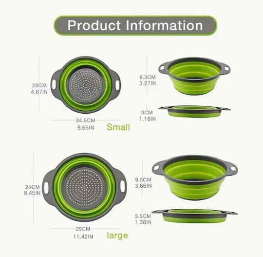 Strecurătoare pentru legume din Silicon 2buc