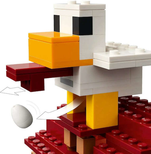 LEGO Minecraft The Ghast Balloon Village Attack για 10+ Ετών 555τμχ