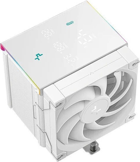 Deepcool AK500 Digital Pro Ψύκτρα Επεξεργαστή για Socket AM4/AM5/1200/115x/1700 Λευκή
