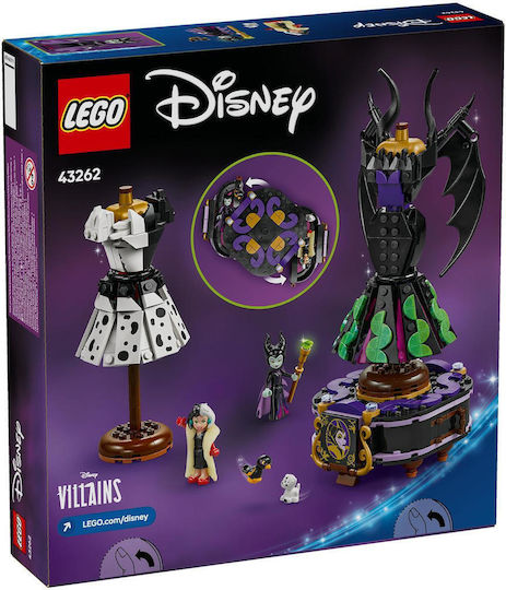 LEGO Rochiile lui Maleficent și Cruella De Vil Disney pentru 9+ Ani 524 Bucăți
