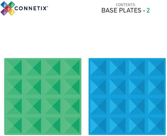 Connetix Βάση για Τουβλάκια 2τμχ