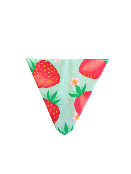 Wiggle Butt Strawberry Dog Bandana In Red Color