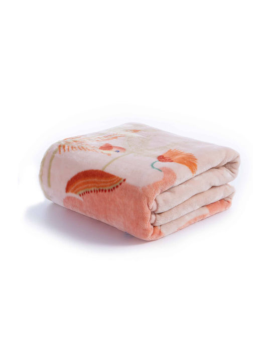 Nef-Nef Homeware Blanket Nursery Swaddling Blankets Indonesia Velvet Orange Indonesia 75x100cm