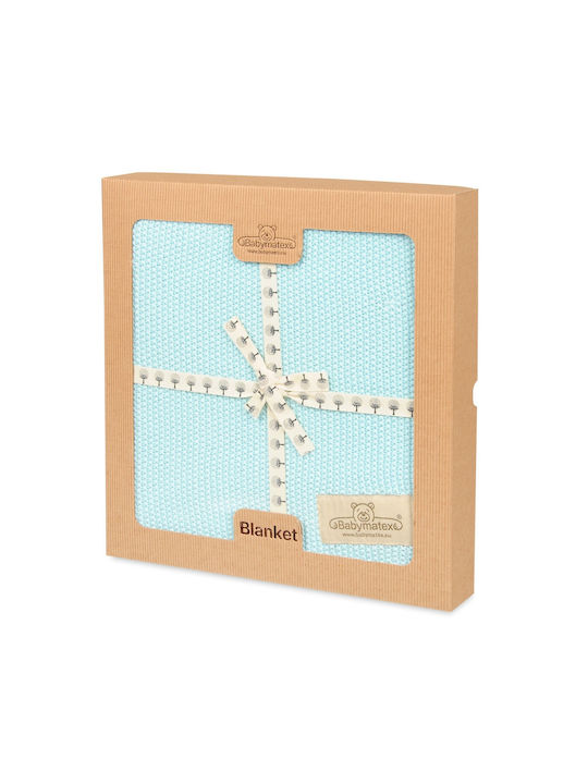 Matex Blanket Nursery Swaddling Blankets Cotton Light Blue 100x80cm
