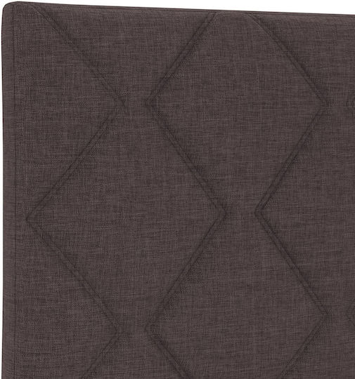 vidaXL Stoff Kopfstütze für Betten Dunkelbraun 200x78cm