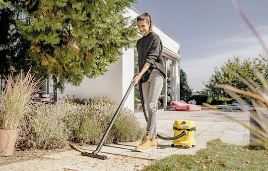 Karcher WD 2 Plus Vacuum Wet / Dry 1000W with Plastic Bin 12lt