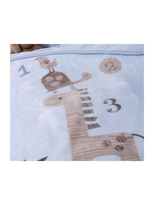 Nef-Nef Homeware Blanket Nursery Swaddling Blankets Favorite Toys Velvet Light Blue Favorite Toys 75x100cm