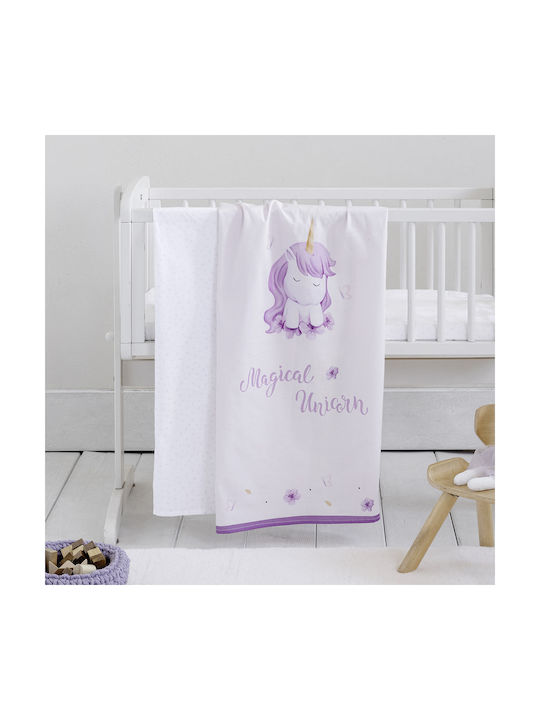Nima Σετ με Λάστιχο Bunny Ροζ 70x140εκ.