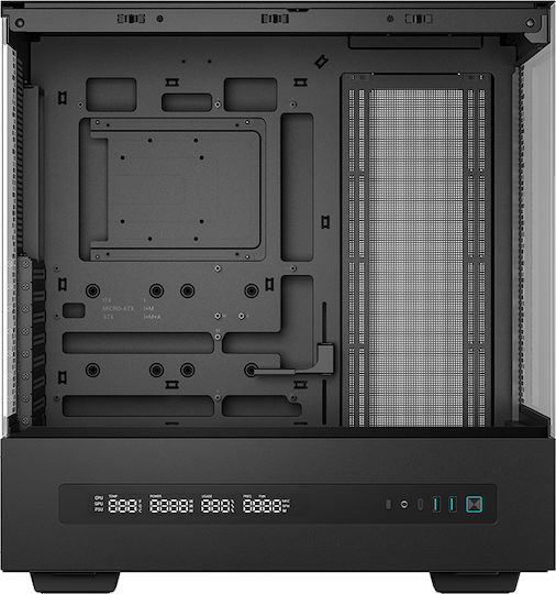 Deepcool CH690 Digital Gaming Midi Tower Κουτί Υπολογιστή με Πλαϊνό Παράθυρο Μαύρο