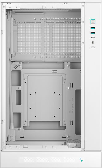 Deepcool CH270 Digital Gaming Mini Tower Computer Case with Side Window White